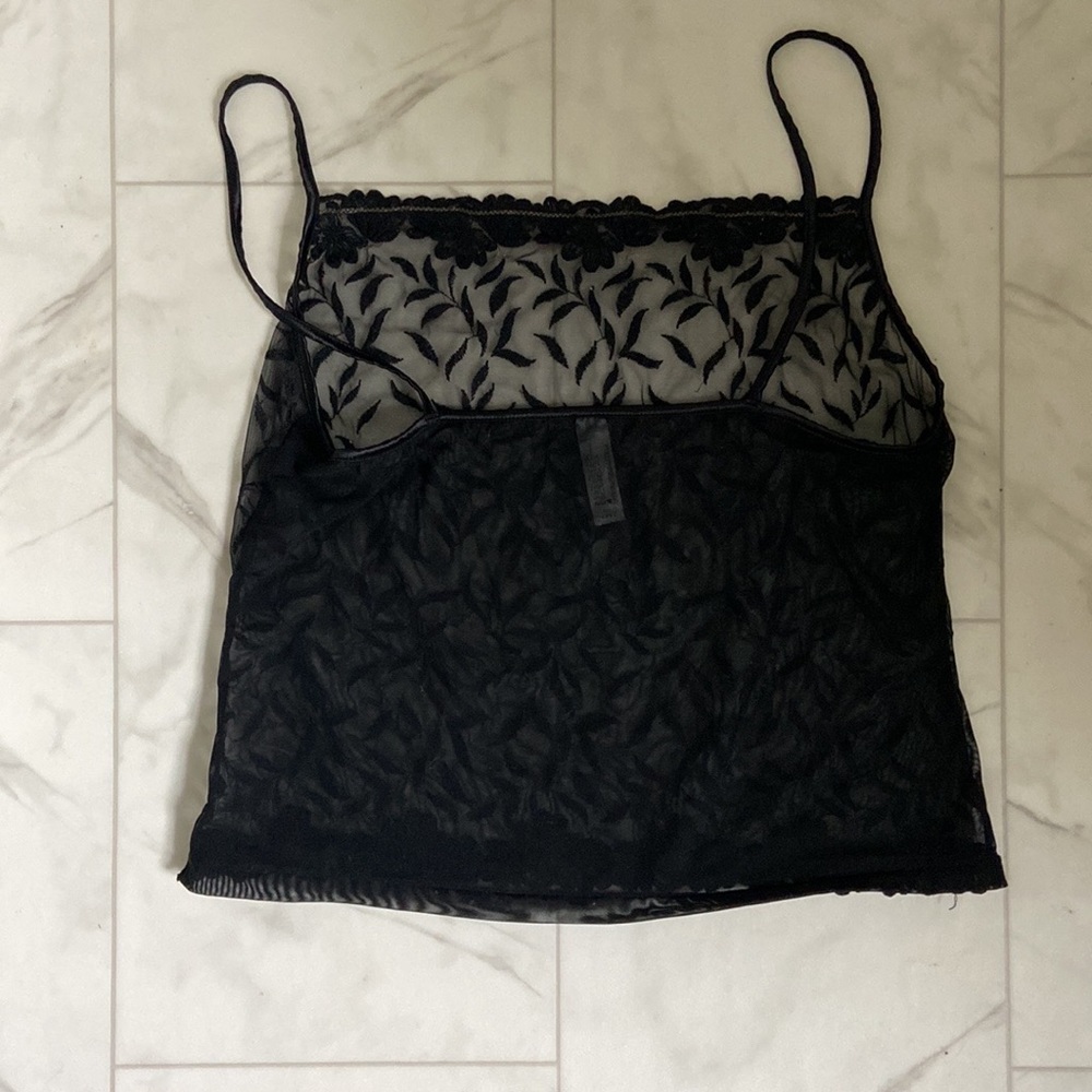 Sheer Black Camisole